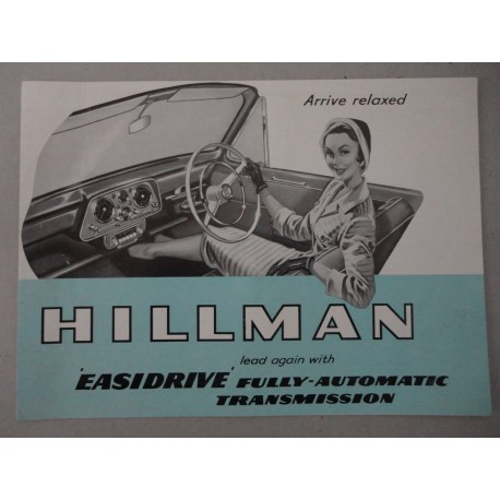HILMAN EASIDRIVE BROCHURE AUTO INGLESE 2 PAG. REF. 650/H BUONE CONDIZIONI