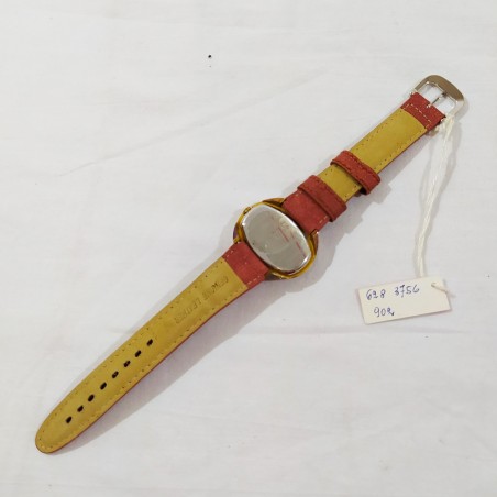 Orologio polso donna CERTINA cassa ovale in ottone e cinturino in pelle inusato