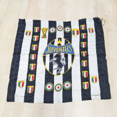 Lotto di 5 bandiere da stadio JUVENTUS anni 80 2