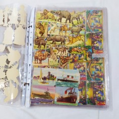 11 fogli di figurini di carta da ritagliare tema PRESEPE anni 50 2