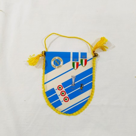 Lotto di 4 gagliardetti calcistici ITALIA - NAPOLI - LIVERPOOL - ARBITRI