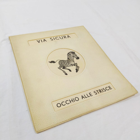 JUVENTUS cartellina VIA SICURA OCCHIO ALLE STRISCE
