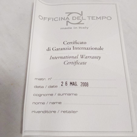 OFFICINE DEL TEMPO orologio polso OT1032 uomo mov. quarzo nuovo
