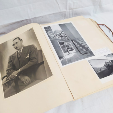 Album con numeosi ritagli di riviste di arredamento anni 50/60 BORROMEO