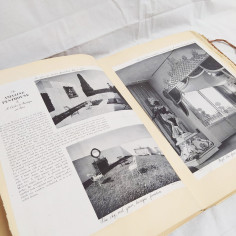 Album con numeosi ritagli di riviste di arredamento anni 50/60 BORROMEO 2