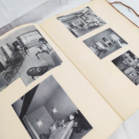 Album con numeosi ritagli di riviste di arredamento anni 50/60 BORROMEO