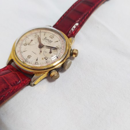 SABINA Orologio polso uomo cronografo meccanico laminato oro