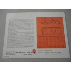 AUSTIN MK II 40 1100 BROCHURE AUTO FRANCESE 6 PAG. STACCATE REF. 2037/E 2