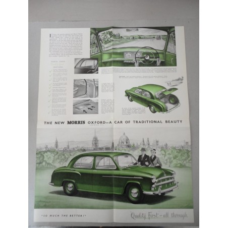 THE NEW MORRIS OXFORD SERIES II BROCHURE AUTO INGLESE 4 PAG. PUB. 88370 OTTIMO
