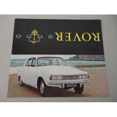 ROVER 2000 BROCHURE AUTO FRANCESE 4 PAG REF. 646 CONDIZIONI DISCRETE
