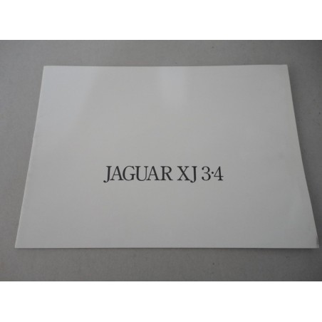 JAGUAR XJ 3.4 BROCHURE AUTO ITALIANO 4 PAG. ONDULAZIONI E SPELLATURE