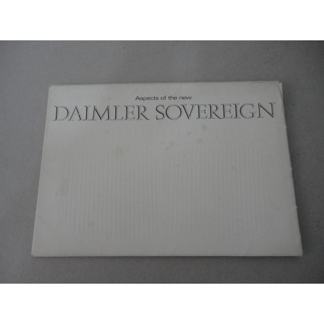 ASPECTS OF THE NEW DAIMLER SOVEREIGN BROCHURE AUTO CARTELLA 4 POSTER