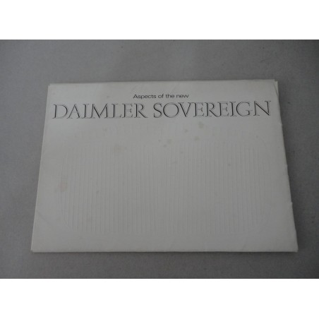 ASPECTS OF THE NEW DAIMLER SOVEREIGN BROCHURE AUTO CARTELLA 4 POSTER