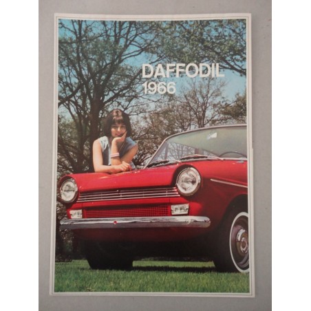 DAFFODIL 1966 BROCHURE AUTO ITALIANO 4 PAGINE LIEVI ONDULAZIONI BUONE COND.
