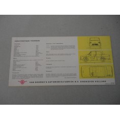 DAF 600 VARIOMATIC BROCHURE AUTO FRANCESE 3 PAG. REF. 2240 - OTTIMO
