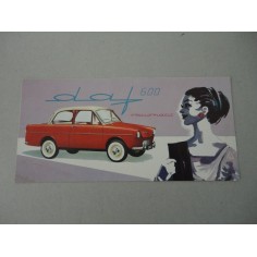 DAF 600 VARIOMATIC BROCHURE AUTO FRANCESE 3 PAG. REF. 2240 - OTTIMO 2