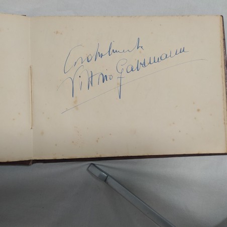 Album carnet con autografi GASSMAN E.M. SALERNO MONDAINI ALBERTAZZI