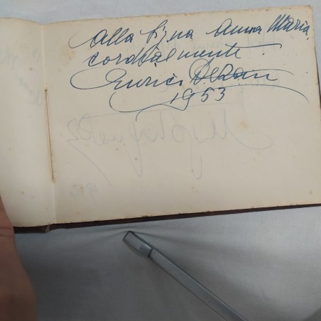 Album carnet con autografi GASSMAN E.M. SALERNO MONDAINI ALBERTAZZI