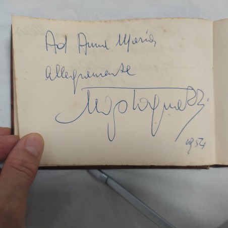 Album carnet con autografi GASSMAN E.M. SALERNO MONDAINI ALBERTAZZI