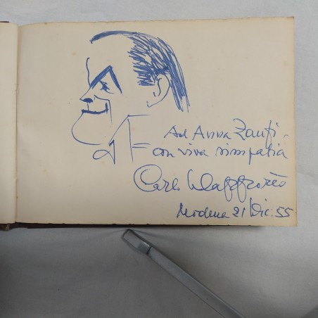Album carnet con autografi GASSMAN E.M. SALERNO MONDAINI ALBERTAZZI
