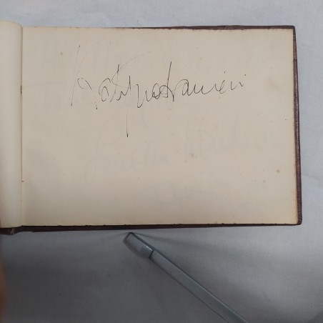 Album carnet con autografi GASSMAN E.M. SALERNO MONDAINI ALBERTAZZI