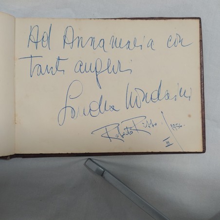 Album carnet con autografi GASSMAN E.M. SALERNO MONDAINI ALBERTAZZI