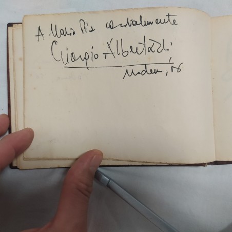 Album carnet con autografi GASSMAN E.M. SALERNO MONDAINI ALBERTAZZI