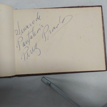 Album carnet con autografi GASSMAN E.M. SALERNO MONDAINI ALBERTAZZI