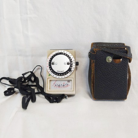 SEKONIC esposimetro fotografico anni 60/70 con custodia