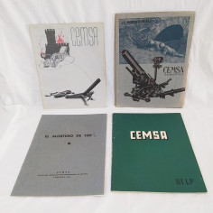 Lotto di 4 cataloghi armi CEMSA anni 30/40