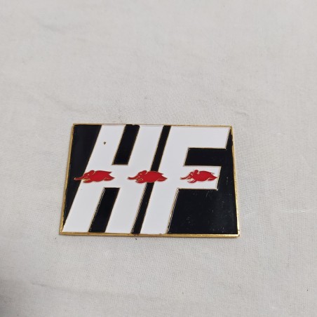 Placca HF elefantino smalti bianch neri e rossi. Dimensioni 40x58 mm perfetta