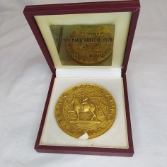 Medaglia uniface PREMIO MARC'AURELIO 1978 a RINELLO BRUSI