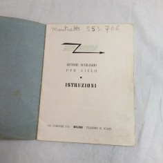 MINI MOTOR libretto istruzioni motore ausiliario per ciclo tardi anni 40 2