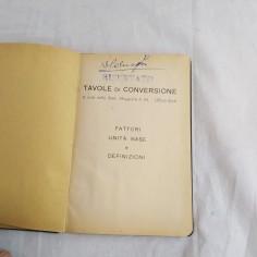 Manuale militare TAVOLE DI CONVERSIONE primi del 900 2