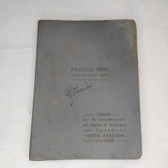 Libretto uso manutenzione Motore Aviazione VB4 Isotta Fraschini  150/160 HP