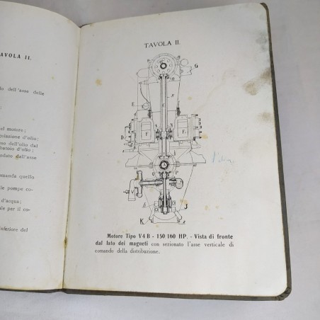 Libretto uso manutenzione Motore Aviazione VB4 Isotta Fraschini  150/160 HP