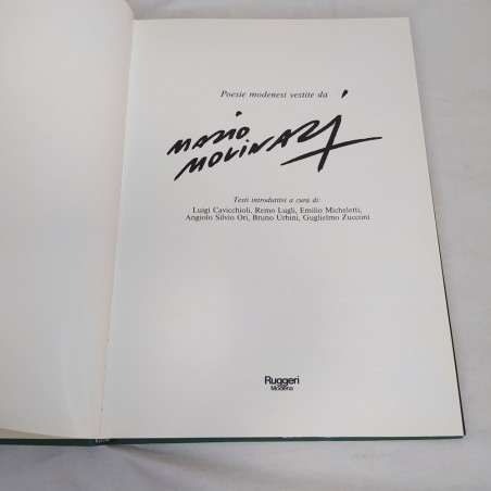 Libro Poesie modenesi rivestite da MARIO MOLINARI AAVV 1985