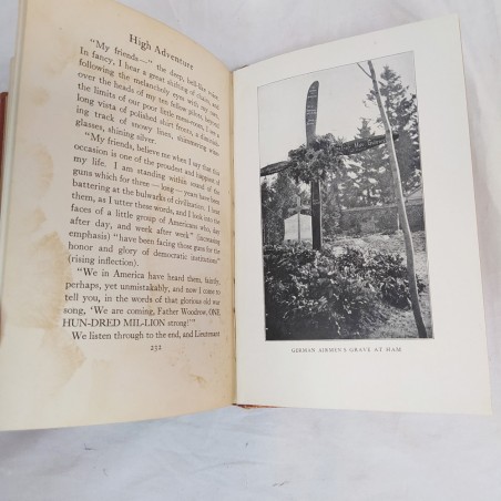 High Adventure - A Narrative of Air Fighting in France dedica anno 1919