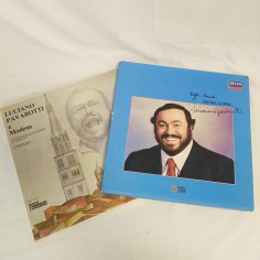 Cofanetto dischi vinile con autografo prestampato Luciano PAVAROTTI 2