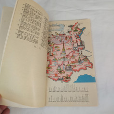 Carta geografica ITALIA IN VESPA - Vespa club Europa 1957 2