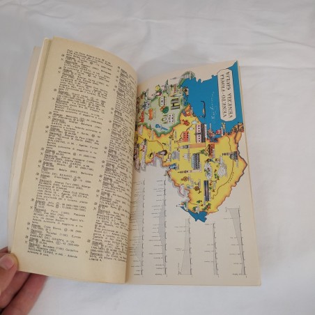 Carta geografica ITALIA IN VESPA - Vespa club Europa 1957