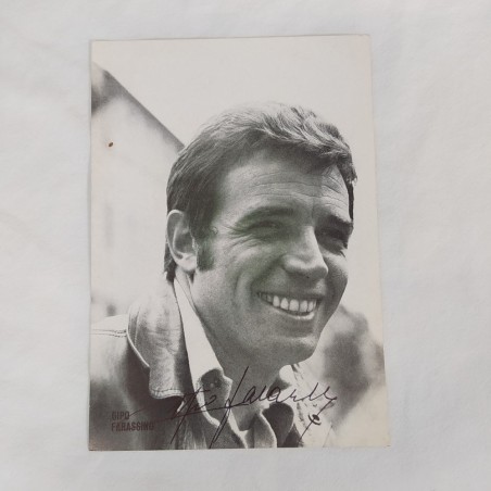 GIPO FARASSINO cartolina promozionale con autografo originale