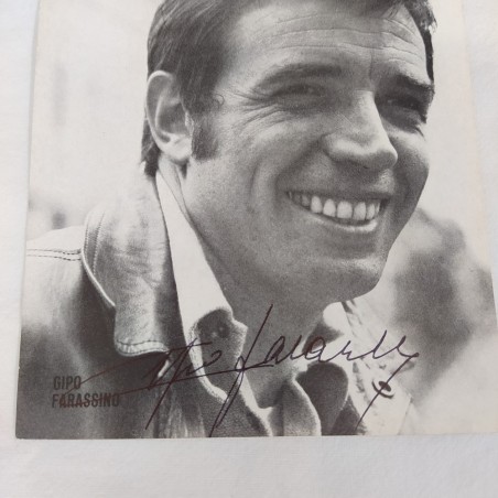 GIPO FARASSINO cartolina promozionale con autografo originale