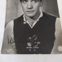 WALTER CHIARI cartolina promozionale con autografo originale 2