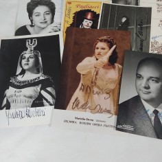 18 tra fotografie e biglietti autografati cantanti lirici anni 60/90 2
