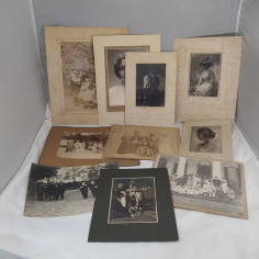 Lotto di 10 fotografie originali di nobili primi anni del 900