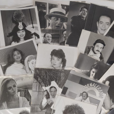Lotto di 20 fotografie di agenzia, attori e attrici anni 80 formato 17x24 cm 2