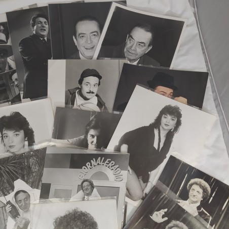 Lotto di 20 fotografie di agenzia, attori e attrici anni 80 formato 17x24 cm