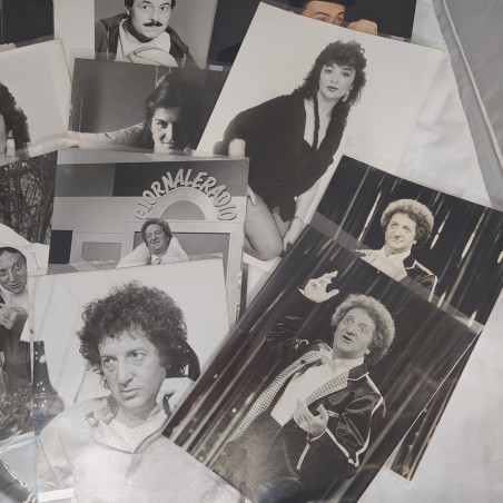 Lotto di 20 fotografie di agenzia, attori e attrici anni 80 formato 17x24 cm