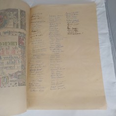 ERMENEGILDO RICCARDI Pergamena di Cavaliere 1935 con autografi 2